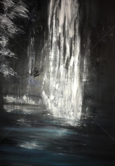 Malerei mit dem Titel "THE FALL" von Andrea Schiavetta, Original-Kunstwerk, Acryl