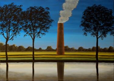 제목이 "PAESAGGI IMPROBABIL…"인 미술작품 Andrea Vandoni로, 원작, 온도 나무 들것 프레임에 장착됨