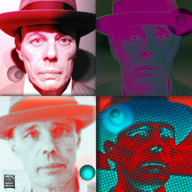 Digital Arts titled "Joseph Beuys" by Andreas Zimmermann, Original Artwork, Digital Painting