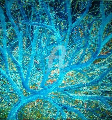 Pintura intitulada "Sinapses e Dendrites" por André Da Luz (luxbridge), Obras de arte originais, Óleo