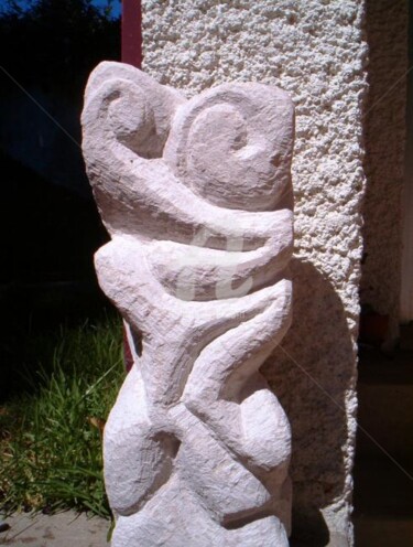 Escultura titulada "escultura Pedra Ançã" por André Da Luz (luxbridge), Obra de arte original