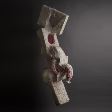 Скульптура под названием "Nu d'hippocampe" - Andreea Talpeanu, Подлинное произведение искусства, Ткань
