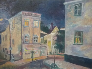 Painting titled "Kadri s, 2 a.m." by Andrei Klenov, Original Artwork, Oil
