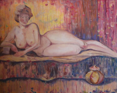 제목이 "Naked woman"인 미술작품 Andrei Klenov로, 원작, 기름