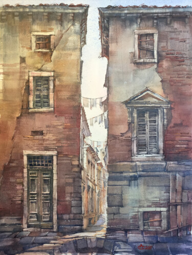 Schilderij getiteld "Largo. From the cyc…" door Andrei Svistunov, Origineel Kunstwerk, Aquarel