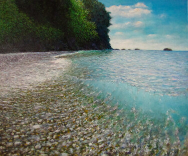 Картина под названием "На острове" - Андрей Абрамов (Андрей Люмес), Подлинное произведение искусства, Масло