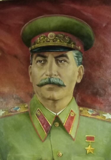 绘画 标题为“Портрет И.В.Сталина…” 由Андрей Бирюков, 原创艺术品, 油