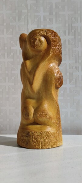 Skulptur mit dem Titel "Life" von Andrei Latyshev, Original-Kunstwerk, Holz