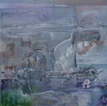 Malarstwo zatytułowany „Re20201230 Passage” autorstwa André Le Corre, Oryginalna praca, Olej Zamontowany na Drewniana rama n…