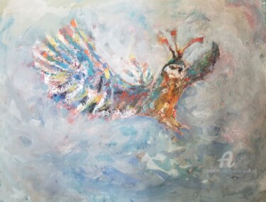 Painting titled "Phoenix (5,2020)" by Andrew Walaszek, Original Artwork, Gouache
