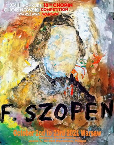 Incisioni, stampe intitolato "Szopen (12,2020)" da Andrew Walaszek, Opera d'arte originale, Stampa digitale