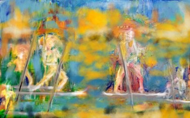 Digital Arts titled "On Lake Avalon" by Andrew Walaszek, Original Artwork, Digital Painting