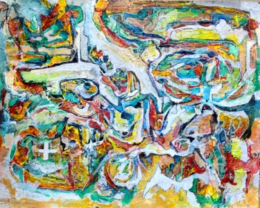 Картина под названием "Motherland is Calli…" - Andrew Walaszek, Подлинное произведение искусства, Акрил