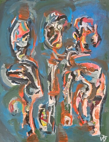 Painting titled "The Three Kings (1,…" by Andrew Walaszek, Original Artwork, Acrylic
