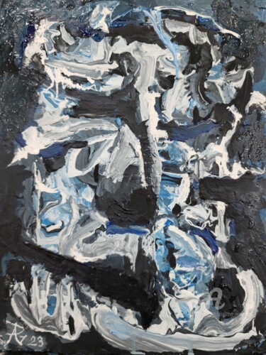 Pintura titulada "Northern Gray" por Andrew Walaszek, Obra de arte original, Acrílico Montado en Bastidor de camilla de made…
