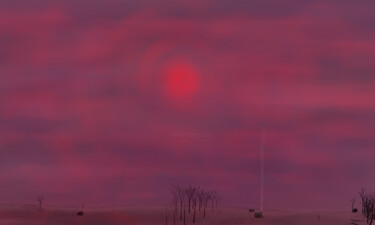 Arts numériques intitulée "Pink Vision #2" par Andrey Elenev, Œuvre d'art originale, Peinture numérique