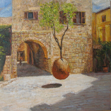 Painting titled "Old Jaffa. Soaring…" by Andrey Maysky, Original Artwork, Oil