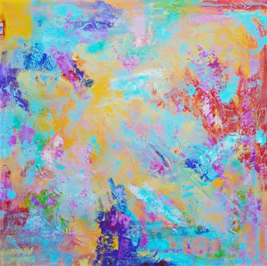 Pittura intitolato "Color therapy (100x…" da Andrey Visokinsky, Opera d'arte originale, Acrilico Montato su Telaio per barel…