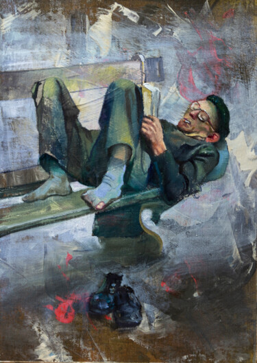 Malarstwo zatytułowany „Культурный отдых” autorstwa Андрей Яковлев, Oryginalna praca, Olej