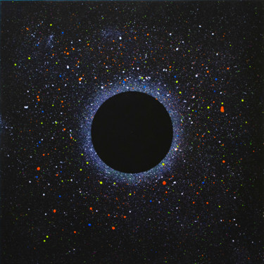 Pintura intitulada "Black hole" por Andrii Katrych, Obras de arte originais, Acrílico