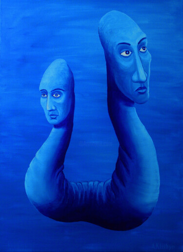 Pintura intitulada "Двойственность само…" por Andriy Klishyn, Obras de arte originais, Óleo