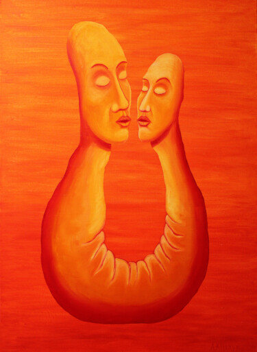 Pintura titulada "Двойственность само…" por Andriy Klishyn, Obra de arte original, Oleo