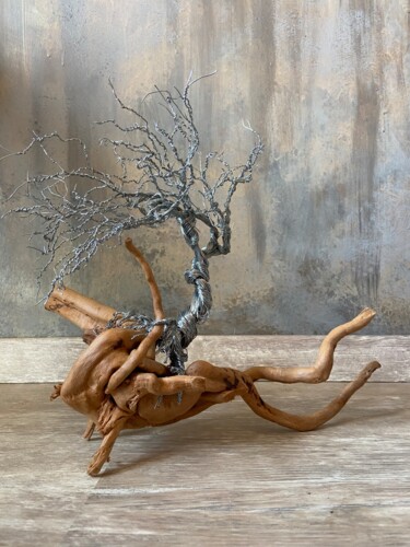 Sculpture titled "Arbre 1" by Andruscara Ra, Original Artwork, Wire