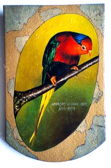 Malarstwo zatytułowany „Parrot 2” autorstwa Andrzej Huniak, Oryginalna praca