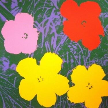 Incisioni, stampe intitolato "Warhol-Flowers" da Andy Warhol, Opera d'arte originale