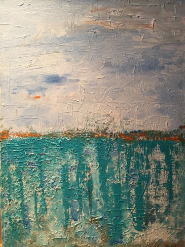 Картина под названием "Seascape III" - Angel Griffin, Подлинное произведение искусства, Акрил