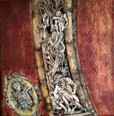 Malarstwo zatytułowany „Arquivolta1” autorstwa Angel Sanchez, Oryginalna praca, Olej Zamontowany na Drewniana rama noszy