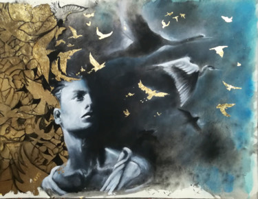 Peinture intitulée "freedom" par Angela Betta Casale, Œuvre d'art originale, Autre