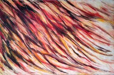 Peinture intitulée "Crimson Serenade" par Angelica Fom, Œuvre d'art originale, Acrylique