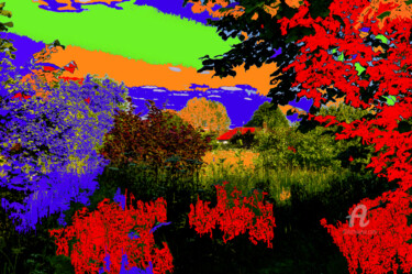 Digital Arts titled "Blondin Park view" by Angelika Berndt, Original Artwork, Manipulated Photography