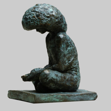 Skulptur mit dem Titel "Connected" von Angelika Kienberger, Original-Kunstwerk, Bronze
