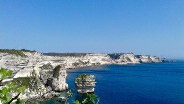 Photography titled "vue de Bonifacio" by Véré Angélique, Original Artwork, Digital Photography