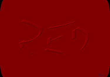 제목이 "Red"인 디지털 아트 Angelo Kerelov로, 원작, 2D 디지털 작업