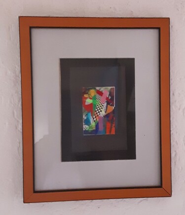 Collages titled "La speranza" by Angelo Marzullo, Original Artwork, Collages Mounted on Wood Stretcher frame