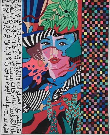 Картина под названием "Arabesque" - Angelo Marzullo, Подлинное произведение искусства, Акрил Установлен на Деревянная рама д…
