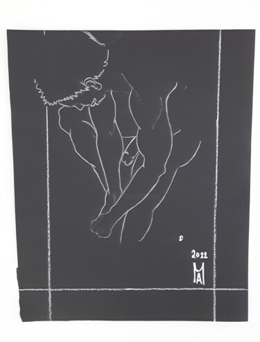 Schilderij getiteld "Oppla e caduto il s…" door Angelo Marzullo, Origineel Kunstwerk, Marker