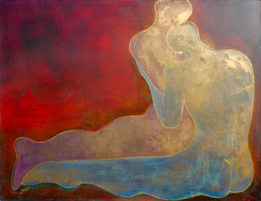 Pintura titulada "Eros" por Philippe Jamin, Obra de arte original, Oleo Montado en Bastidor de camilla de madera