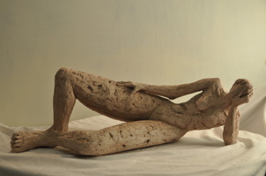 Rzeźba zatytułowany „" Nonchalance "” autorstwa Philippe Jamin, Oryginalna praca, Terakota