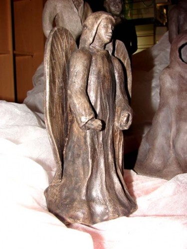 Sculpture intitulée "L'ange qui sourit" par Aam, Œuvre d'art originale