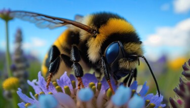 Digitale Kunst getiteld "Bumblebee Collectin…" door Angus Finlayson, Origineel Kunstwerk, AI gegenereerde afbeelding