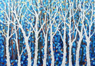 제목이 "trees landscape 01"인 미술작품 Anh  Tuan Le로, 원작, 아크릴