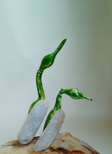 Sculpture intitulée "Vers l'espérance" par Anik Fortin, Œuvre d'art originale, Céramique