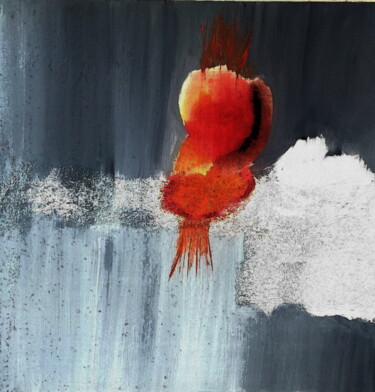 Malarstwo zatytułowany „"The Anger"” autorstwa Anima E Mela, Oryginalna praca, Olej Zamontowany na Drewniana rama noszy