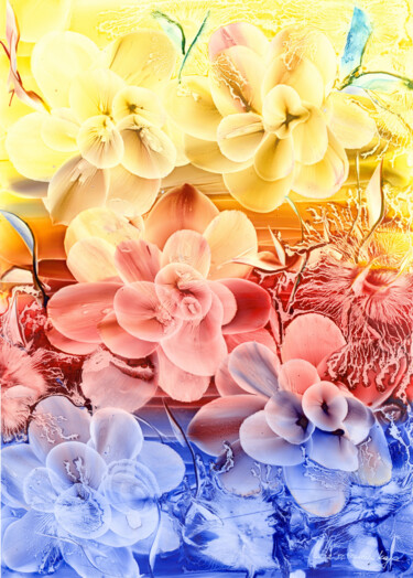 "Flowers VI" başlıklı Tablo Danguole Serstinskaja tarafından, Orijinal sanat, Guaş boya