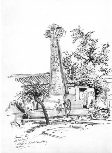 Drawing titled "Lothian Road Cemete…" by Animesh Roy, Original Artwork, Other