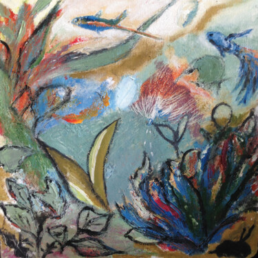 Картина под названием "В Реке," - Янина Чуприна, Подлинное произведение искусства, Масло